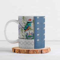 El Salvador Torogoz Christmas Ceramic Mug With Wool Effect Patterns - Wonder Print Shop