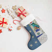 El Salvador Torogoz Christmas Stocking With Wool Effect Patterns - Wonder Print Shop