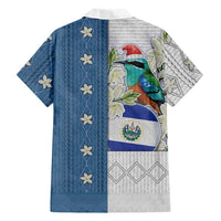 El Salvador Torogoz Christmas Family Matching Summer Maxi Dress and Hawaiian Shirt With Wool Effect Patterns - Wonder Print Shop