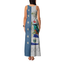 El Salvador Torogoz Christmas Family Matching Tank Maxi Dress and Hawaiian Shirt With Wool Effect Patterns - Wonder Print Shop