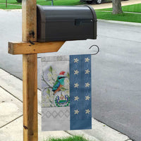 El Salvador Torogoz Christmas Garden Flag With Wool Effect Patterns - Wonder Print Shop