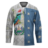El Salvador Torogoz Christmas Hockey Jersey With Wool Effect Patterns - Wonder Print Shop