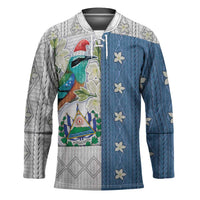 El Salvador Torogoz Christmas Hockey Jersey With Wool Effect Patterns - Wonder Print Shop
