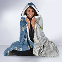 El Salvador Torogoz Christmas Hooded Blanket With Wool Effect Patterns - Wonder Print Shop