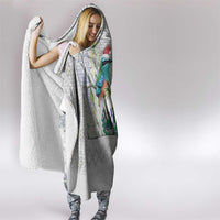 El Salvador Torogoz Christmas Hooded Blanket With Wool Effect Patterns - Wonder Print Shop