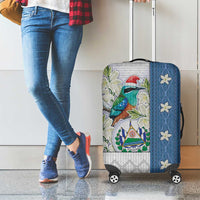 El Salvador Torogoz Christmas Luggage Cover With Wool Effect Patterns - Wonder Print Shop