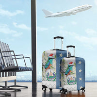 El Salvador Torogoz Christmas Luggage Cover With Wool Effect Patterns - Wonder Print Shop