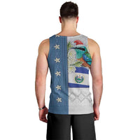 El Salvador Torogoz Christmas Men Tank Top With Wool Effect Patterns - Wonder Print Shop