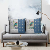 El Salvador Torogoz Christmas Pillow Cover With Wool Effect Patterns - Wonder Print Shop