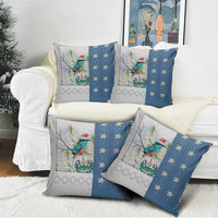 El Salvador Torogoz Christmas Pillow Cover With Wool Effect Patterns - Wonder Print Shop