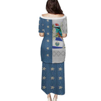 El Salvador Torogoz Christmas Puletasi With Wool Effect Patterns - Wonder Print Shop