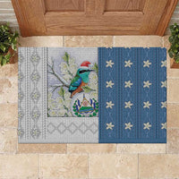 El Salvador Torogoz Christmas Rubber Doormat With Wool Effect Patterns - Wonder Print Shop