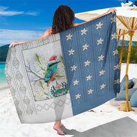 El Salvador Torogoz Christmas Sarong With Wool Effect Patterns - Wonder Print Shop