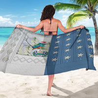 El Salvador Torogoz Christmas Sarong With Wool Effect Patterns - Wonder Print Shop