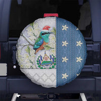El Salvador Torogoz Christmas Spare Tire Cover With Wool Effect Patterns - Wonder Print Shop