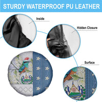 El Salvador Torogoz Christmas Spare Tire Cover With Wool Effect Patterns - Wonder Print Shop