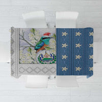 El Salvador Torogoz Christmas Tablecloth With Wool Effect Patterns - Wonder Print Shop