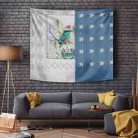 El Salvador Torogoz Christmas Tapestry With Wool Effect Patterns - Wonder Print Shop