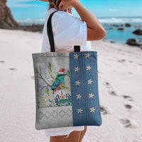 El Salvador Torogoz Christmas Tote Bag With Wool Effect Patterns - Wonder Print Shop