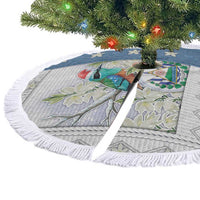 El Salvador Torogoz Christmas Tree Skirt With Wool Effect Patterns - Wonder Print Shop