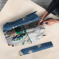 El Salvador Torogoz Christmas Umbrella With Wool Effect Patterns - Wonder Print Shop