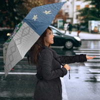 El Salvador Torogoz Christmas Umbrella With Wool Effect Patterns - Wonder Print Shop