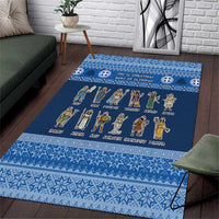 Greece Christmas Area Rug The Twelve Gods Of Olympus - Wonder Print Shop