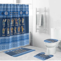 Greece Christmas Bathroom Set The Twelve Gods Of Olympus - Wonder Print Shop