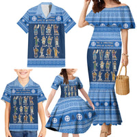 Greece Christmas Family Matching Mermaid Dress and Hawaiian Shirt The Twelve Gods Of Olympus - Wonder Print Shop