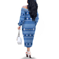 Greece Christmas Family Matching Off The Shoulder Long Sleeve Dress and Hawaiian Shirt The Twelve Gods Of Olympus - Wonder Print Shop