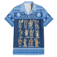 Greece Christmas Family Matching Off Shoulder Maxi Dress and Hawaiian Shirt The Twelve Gods Of Olympus - Wonder Print Shop
