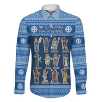 Greece Christmas Family Matching Off Shoulder Maxi Dress and Hawaiian Shirt The Twelve Gods Of Olympus - Wonder Print Shop
