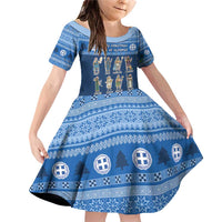 Greece Christmas Family Matching Off Shoulder Short Dress and Hawaiian Shirt The Twelve Gods Of Olympus - Wonder Print Shop