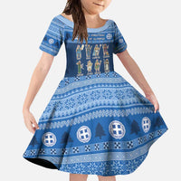 Greece Christmas Family Matching Tank Maxi Dress and Hawaiian Shirt The Twelve Gods Of Olympus - Wonder Print Shop