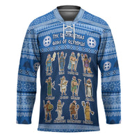Greece Christmas Hockey Jersey The Twelve Gods Of Olympus - Wonder Print Shop