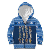 Greece Christmas Kid Hoodie The Twelve Gods Of Olympus - Wonder Print Shop
