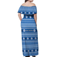 Greece Christmas Off Shoulder Maxi Dress The Twelve Gods Of Olympus - Wonder Print Shop