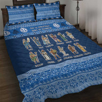 Greece Christmas Quilt Bed Set The Twelve Gods Of Olympus - Wonder Print Shop