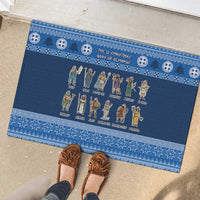 Greece Christmas Rubber Doormat The Twelve Gods Of Olympus - Wonder Print Shop