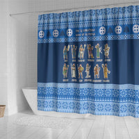 Greece Christmas Shower Curtain The Twelve Gods Of Olympus - Wonder Print Shop