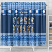 Greece Christmas Shower Curtain The Twelve Gods Of Olympus - Wonder Print Shop