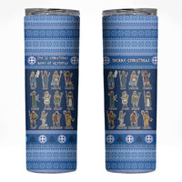Greece Christmas Skinny Tumbler The Twelve Gods Of Olympus - Wonder Print Shop