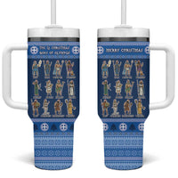 Greece Christmas Tumbler With Handle The Twelve Gods Of Olympus - Wonder Print Shop