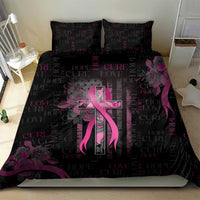 American Breast Cancer Bedding Set Hope And Cure Cross - Wonder Print Shop