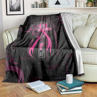 American Breast Cancer Blanket Hope And Cure Cross - Wonder Print Shop