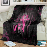 American Breast Cancer Blanket Hope And Cure Cross - Wonder Print Shop