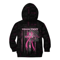 Personalized American Breast Cancer Kid Hoodie Hope And Cure Cross - Wonder Print Shop