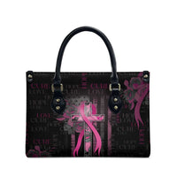 American Breast Cancer Leather Bag Hope And Cure Cross - Wonder Print Shop