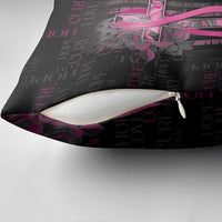 American Breast Cancer Pillow Cover Hope And Cure Cross - Wonder Print Shop
