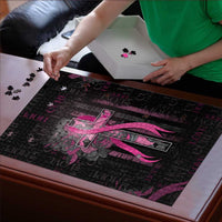 American Breast Cancer Puzzle Hope And Cure Cross - Wonder Print Shop